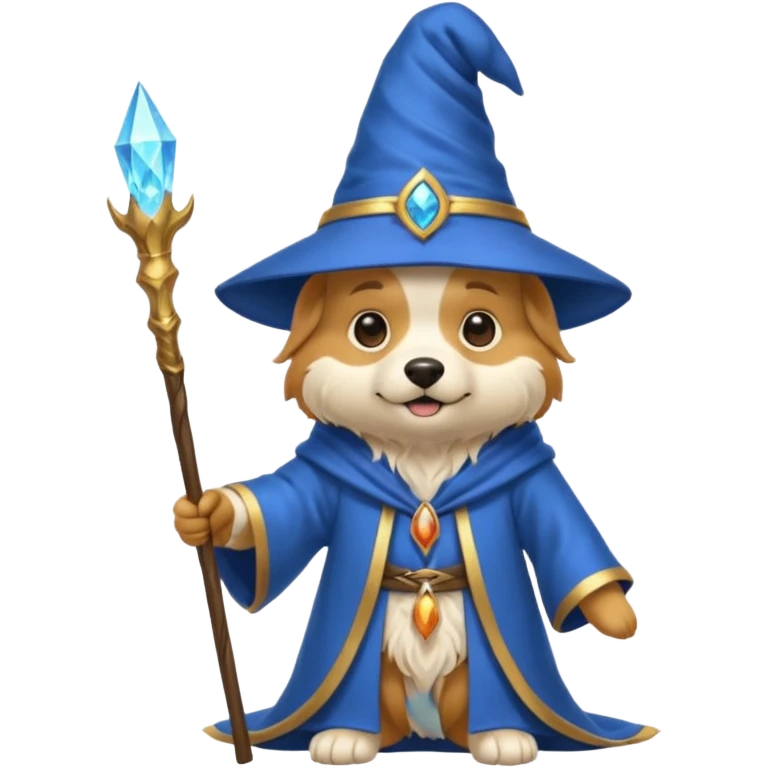 Dog wizard emoji