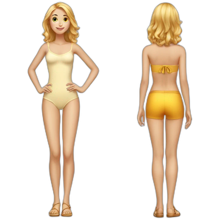 Beauty-caucasian-full-body-Girl and the honey emoji