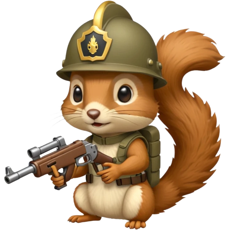 Military squirrel emoji