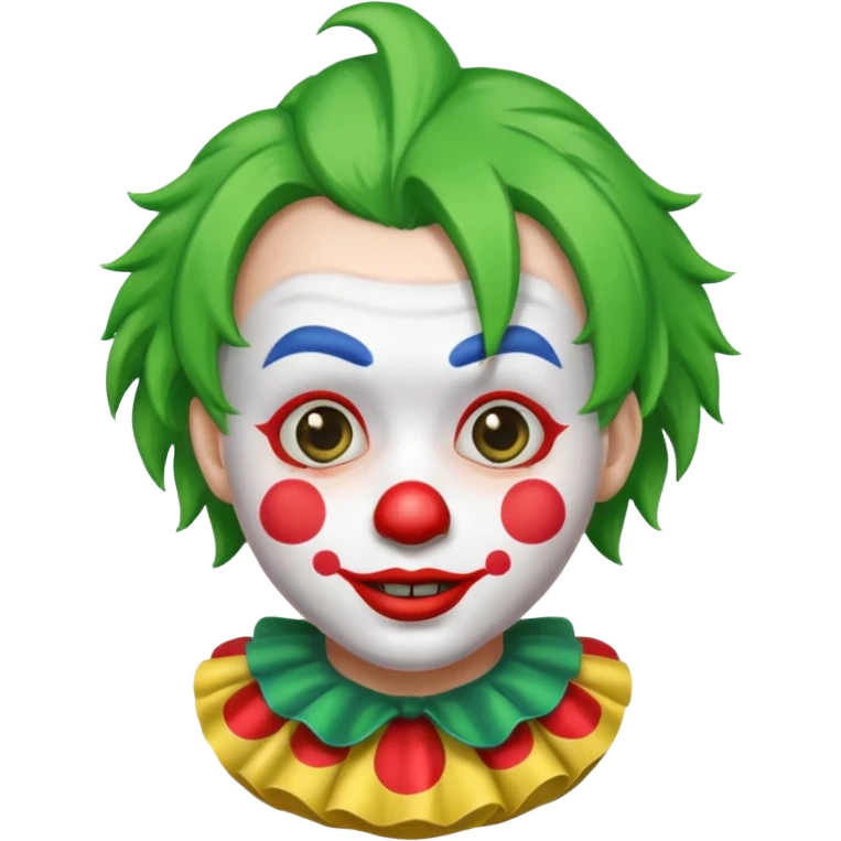 green hair clown emoji