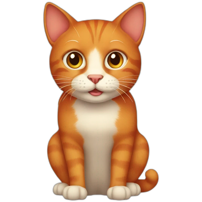 red cat emoji