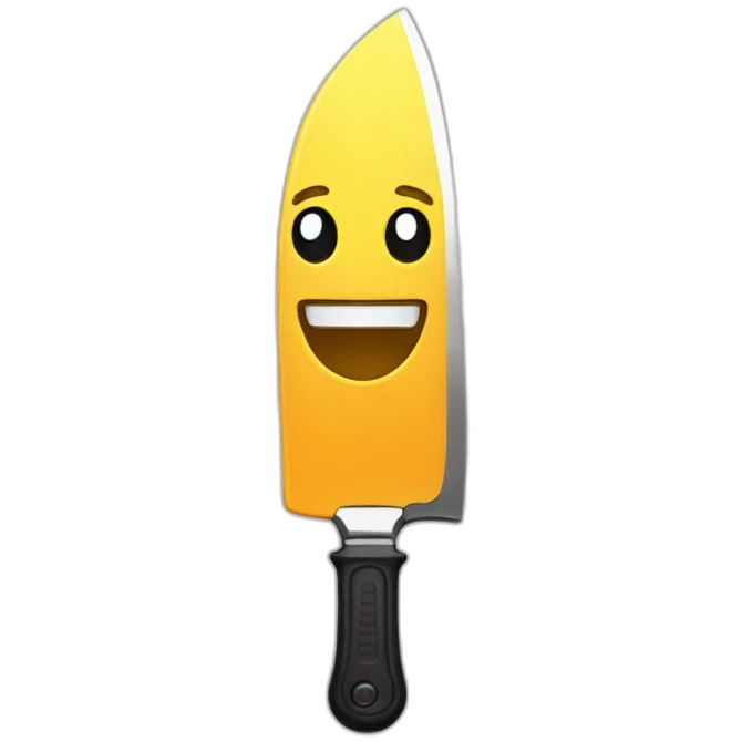 knife saying hi emoji