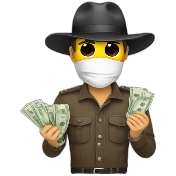 bandit money corruption emoji