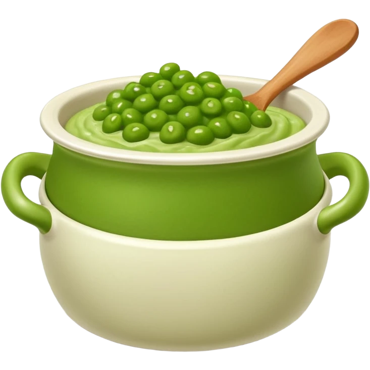 mushy peas served in a plain pot emoji