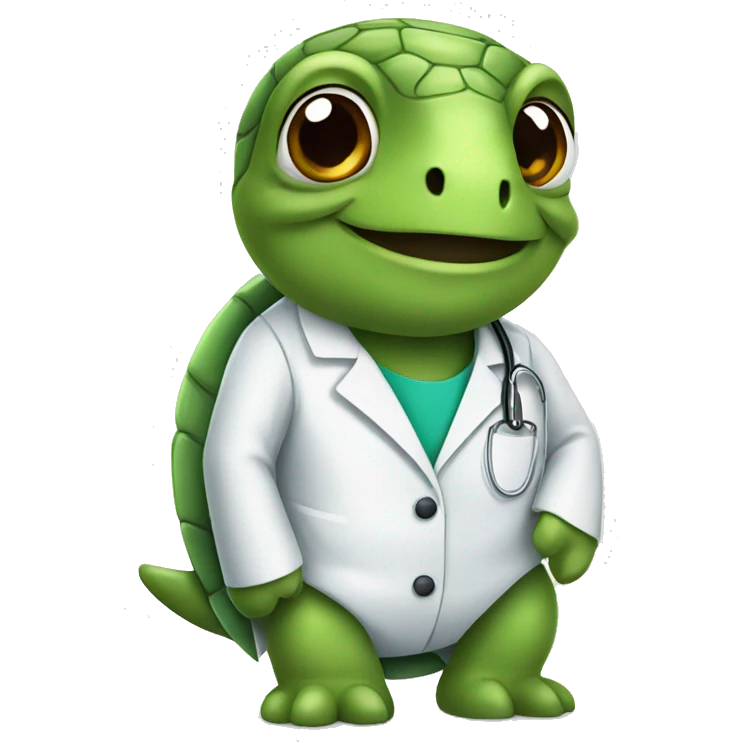 turtle in lab coat emoji