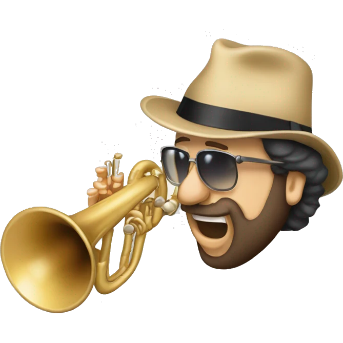 chuck mangione with horn emoji
