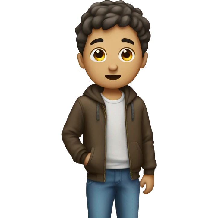 boy with question emoji