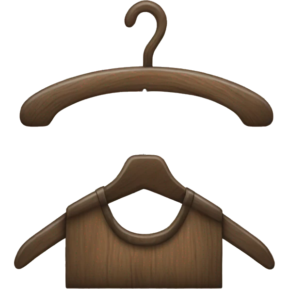 wood hanger emoji
