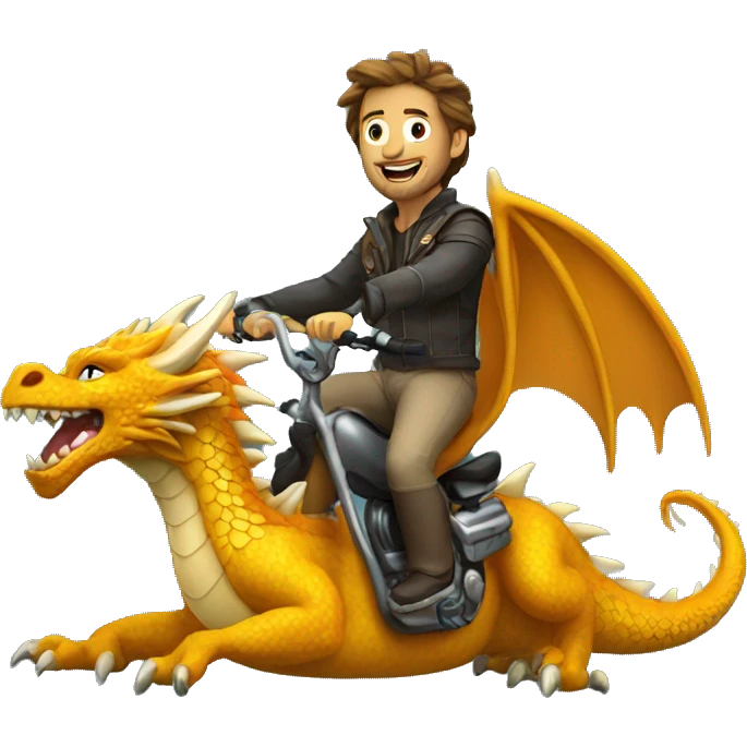 Let Seuz ride on the dragon emoji