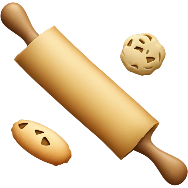 Dough and a rolling pin emoji