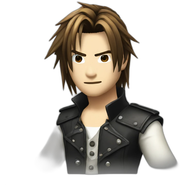 Squall from final fantasy 8 emoji
