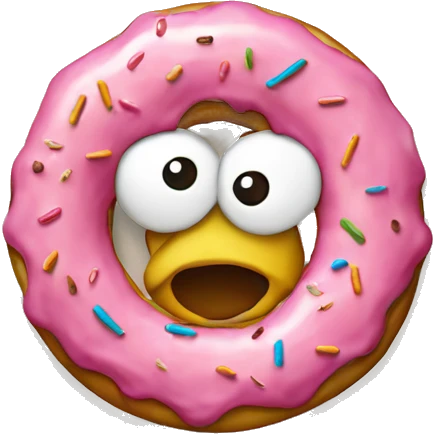 Un donut manger par homer Simpson  emoji