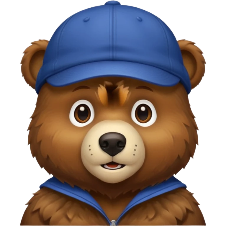 bwown Bear with cap emoji