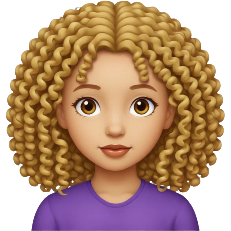 give her more curly hair emoji