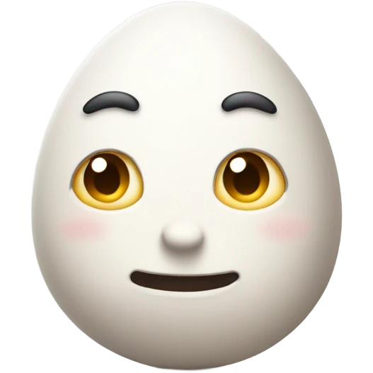 Egg head emoji