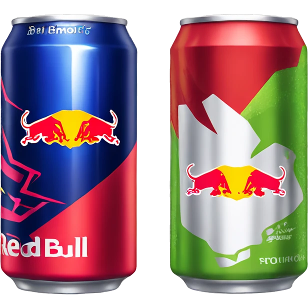 red bull and monster energy drink emoji