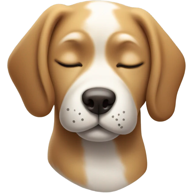 Dog sleeping emoji
