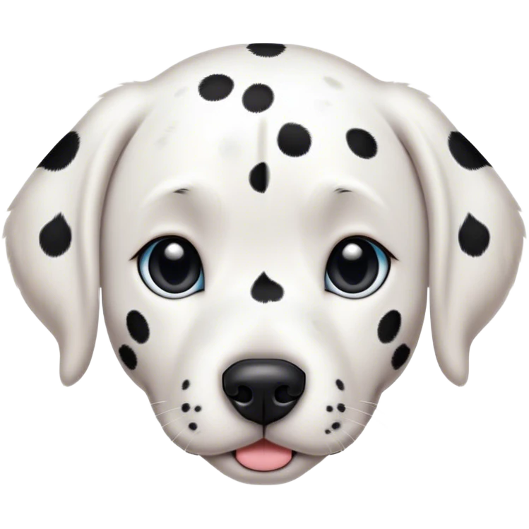 Dalmatian dog two different colored eyes emoji