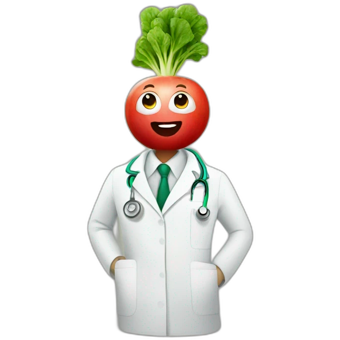 radish doctor emoji