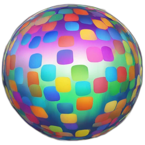 rainbow discoball emoji