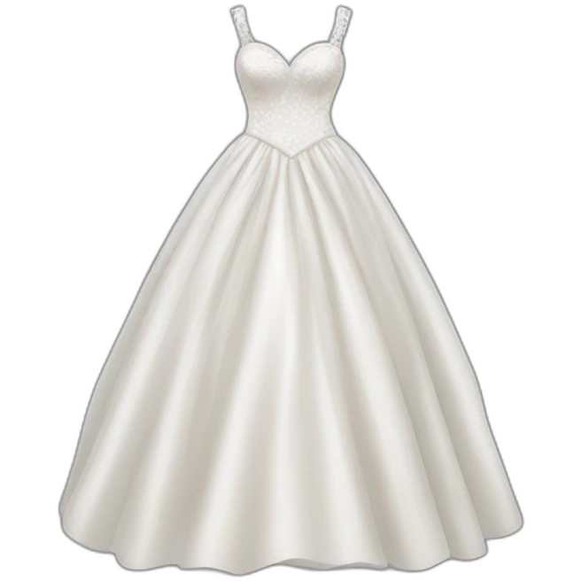 Wedding gown emoji
