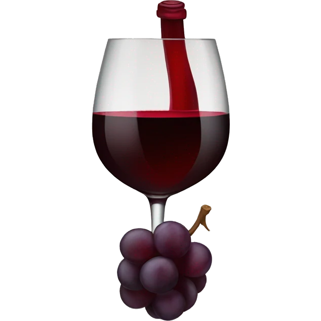 Lazo vino tinto emoji