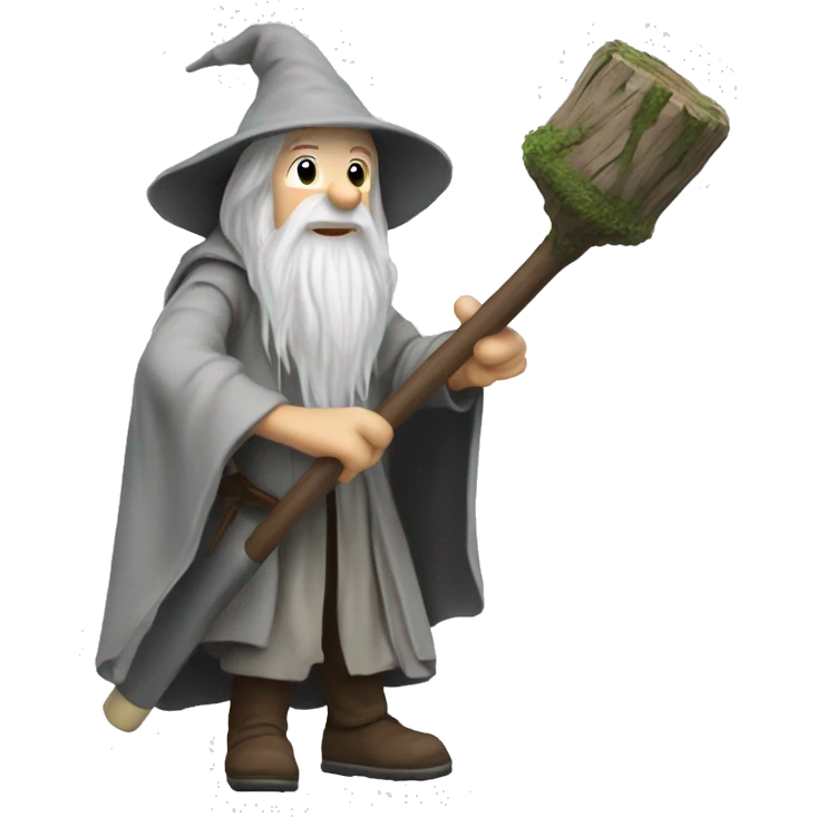 Gandalf using a pogo stick  emoji
