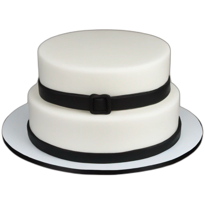 white man karate black belt birthday cake emoji