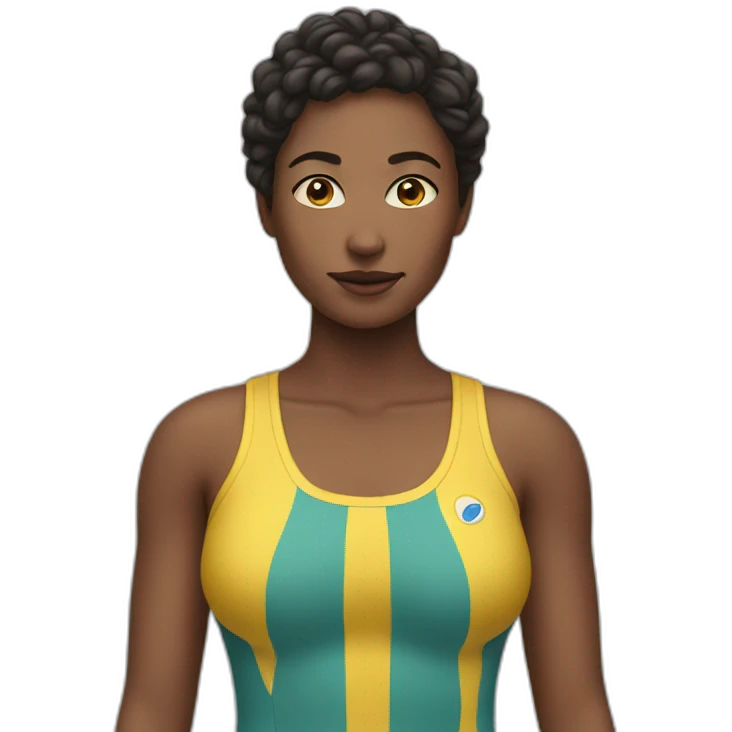 Femme en maillot emoji