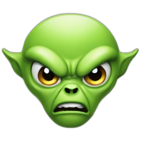 Alien angry  emoji