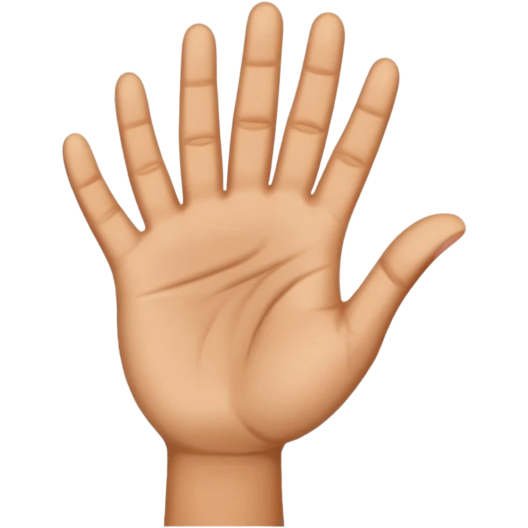 stop hand emoji