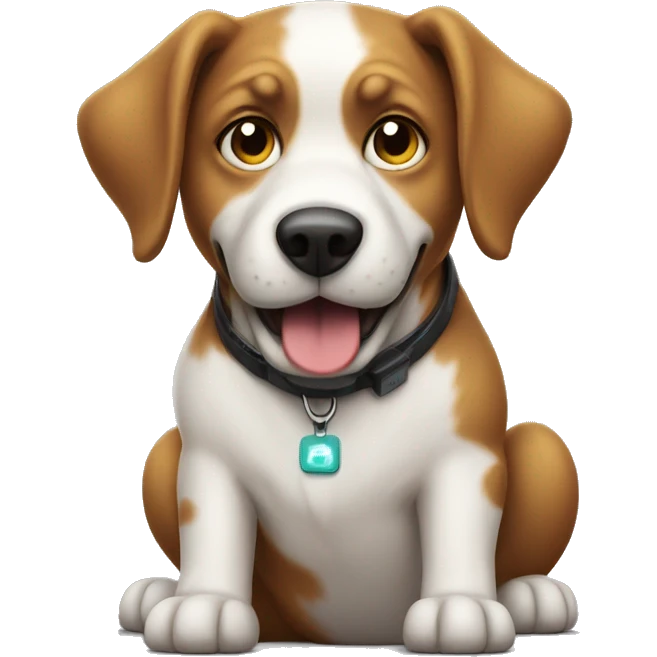 Dog playing video games emoji