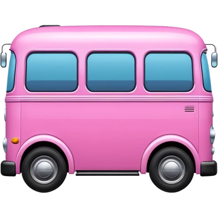 Pink bus emoji