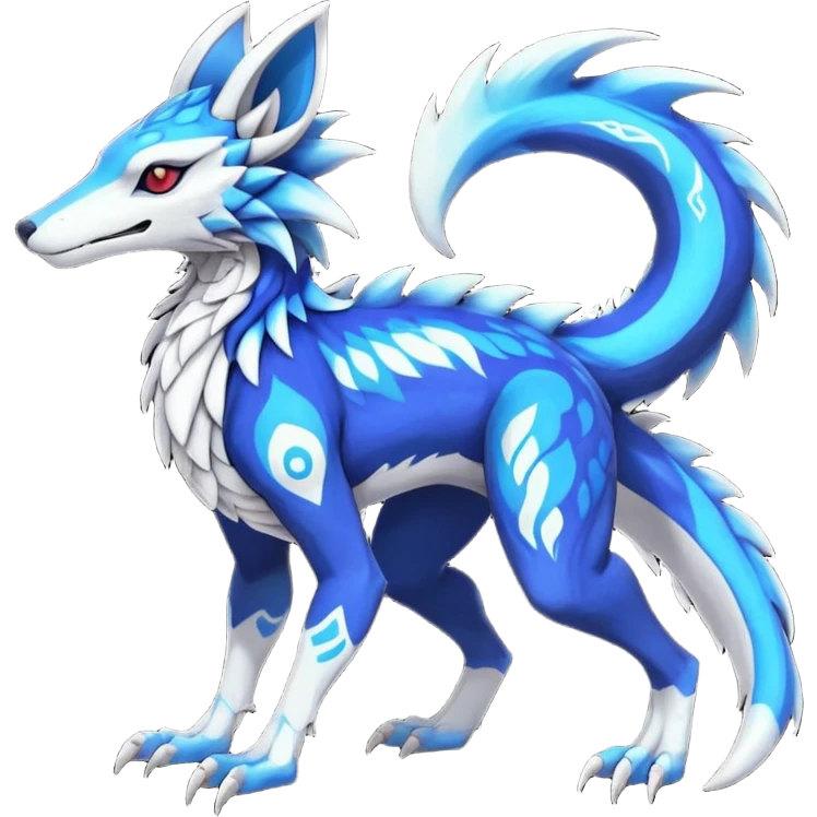 Rare realistic exotic cute epic pretty beautiful handsome gorgeous aesthetic colorful vibrant Vernid-Protogen-Primagen-Wickerbeast-Sergal-Gener-species-Fakemon-hybrid-creature by LiLaiRa, beautiful intricate markings, full body emoji