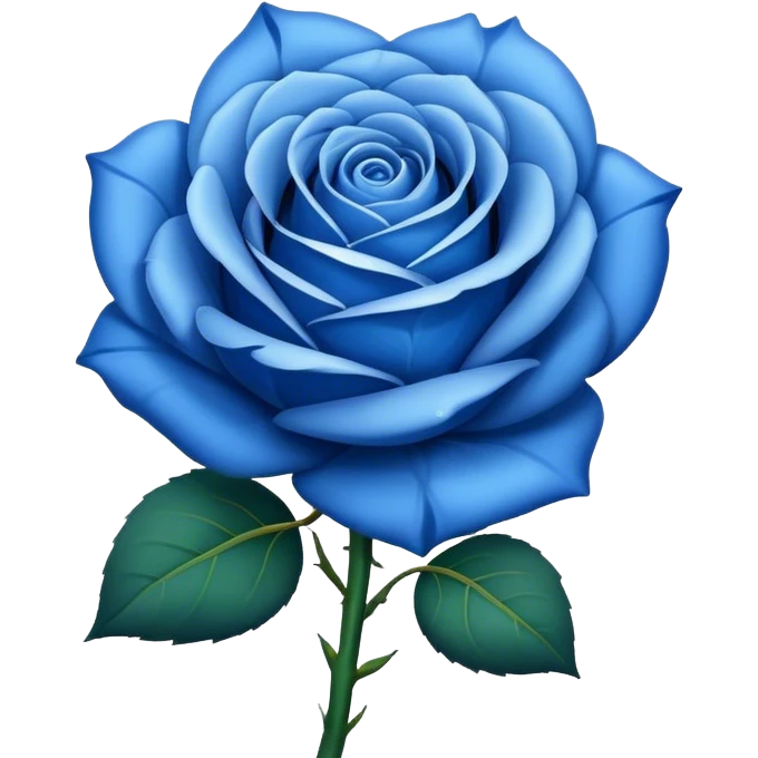 Blue rose emoji