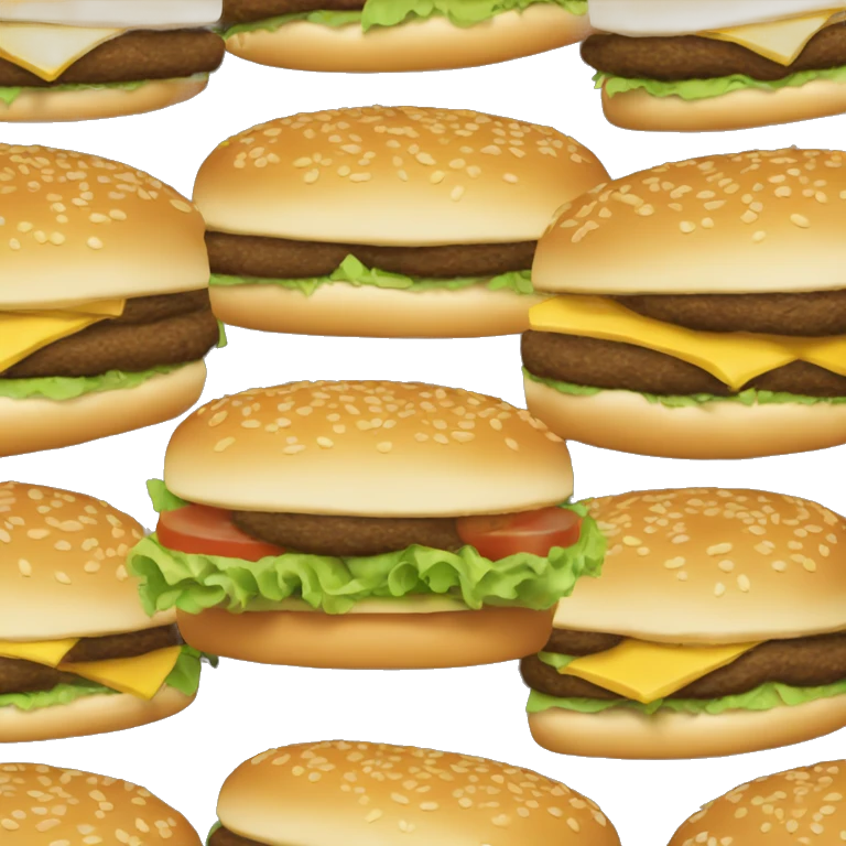 Big Mac no tomato emoji