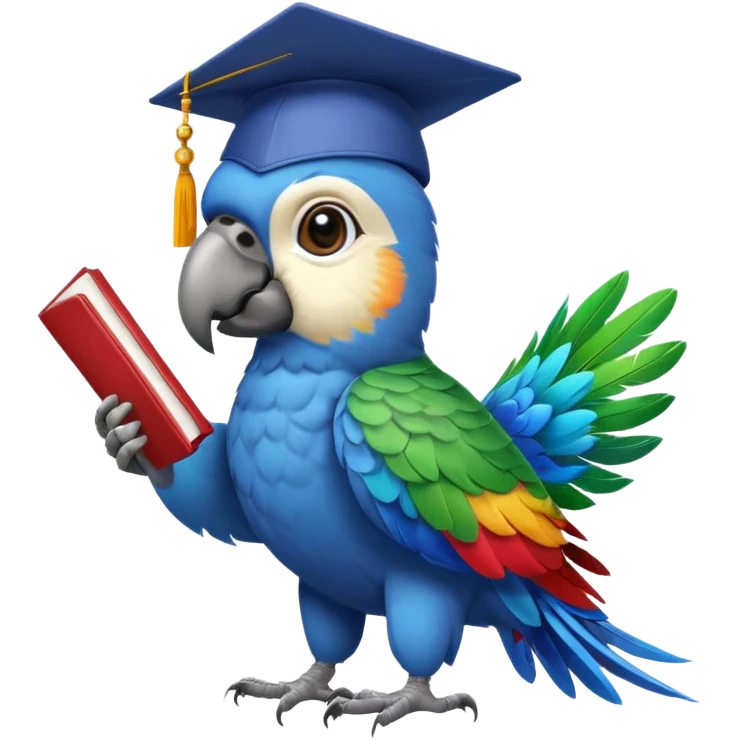 parrot graduate college emoji