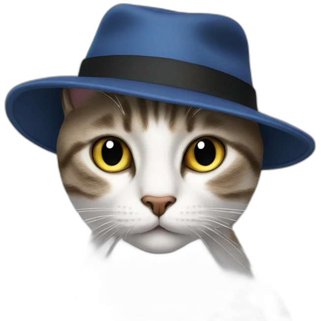 Cat-in-a-hat emoji