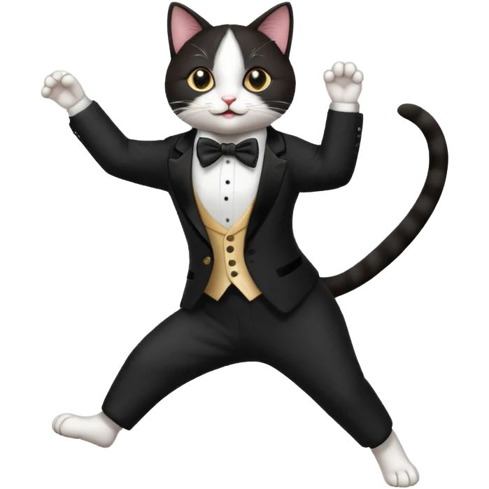 Dancing cat ￼ emoji