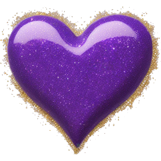 Glitter Purple Heart emoji