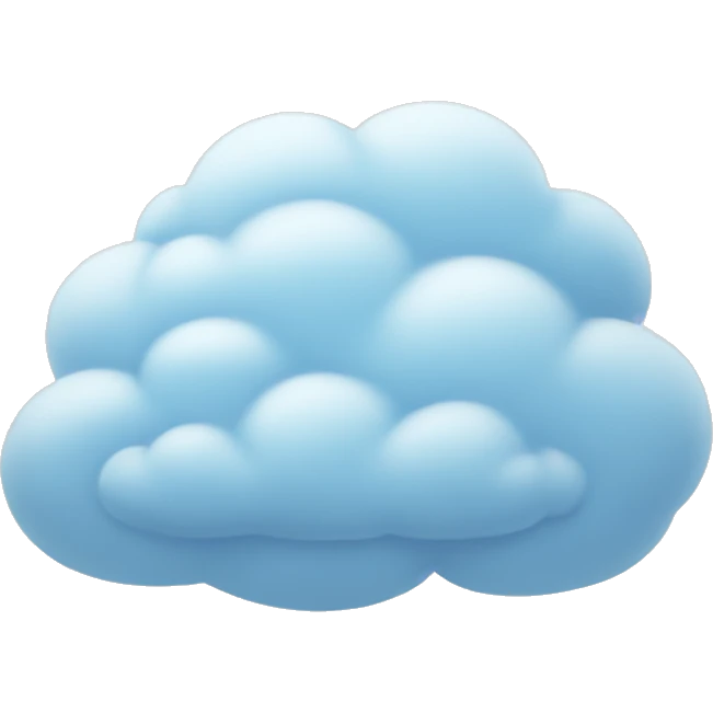 pale blue cloud emoji