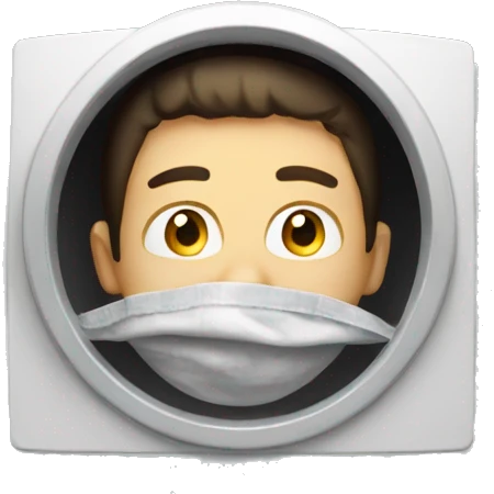 a guy hiding in a ventilation emoji