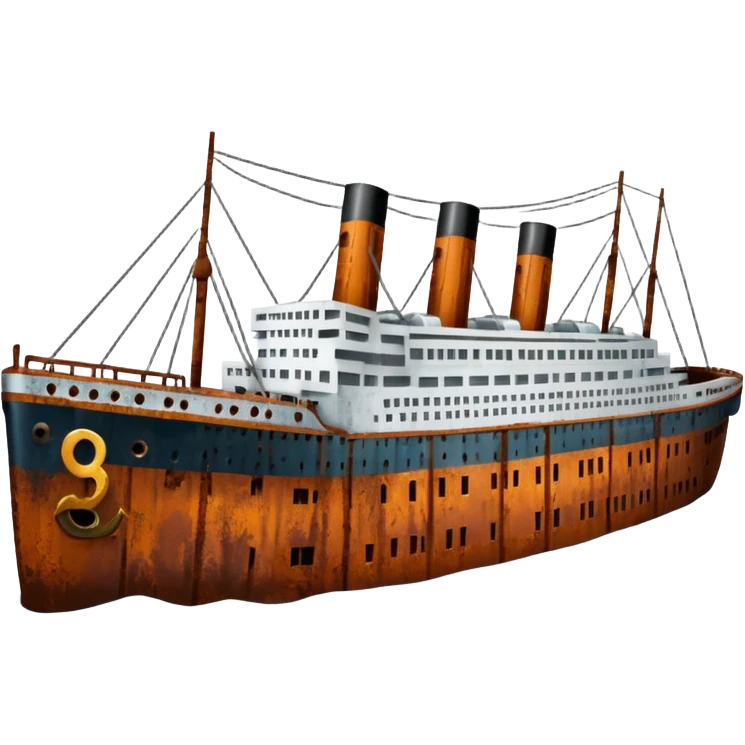 navio titanic emoji