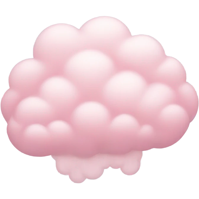 wispy pastel pink cloud emoji