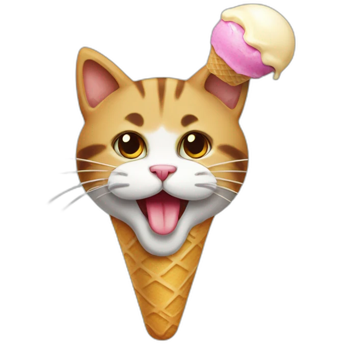 cat-eat-icecream emoji