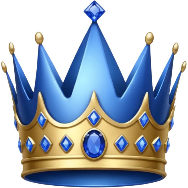 blue crown emoji