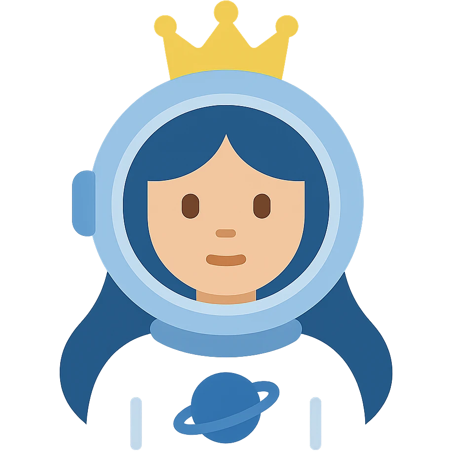 A space princess emoji