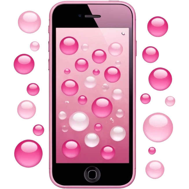 mix light pink dark pink and white girly phone ui rocket emoji
