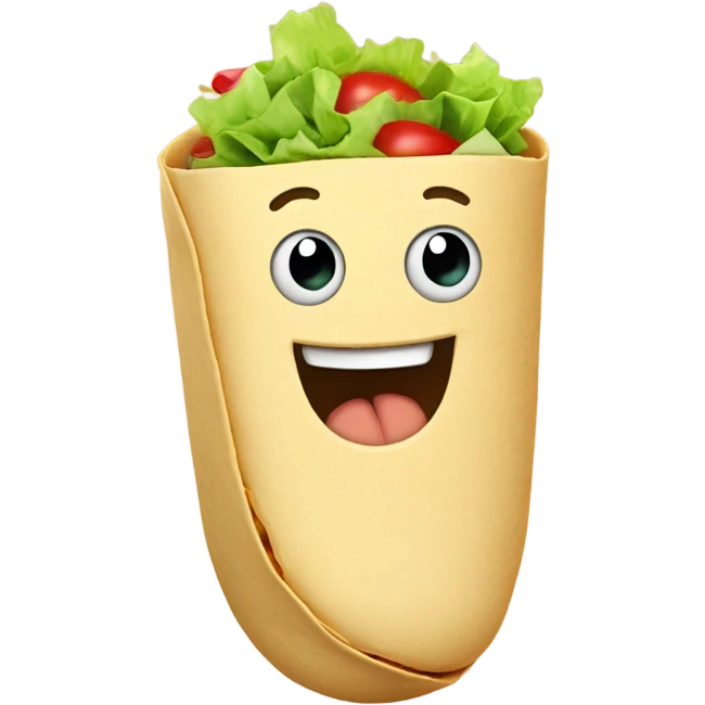 Burrito with thumbs up emoji