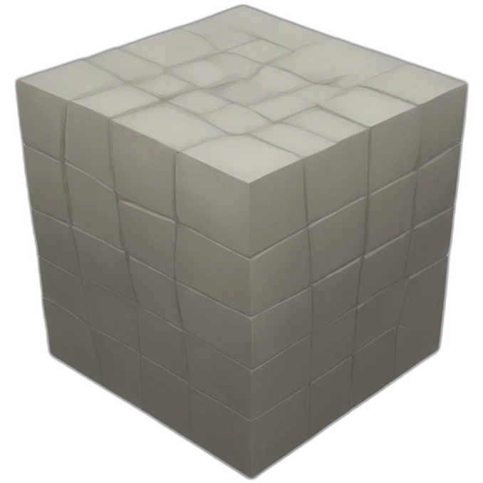 The real tessserat cube emoji